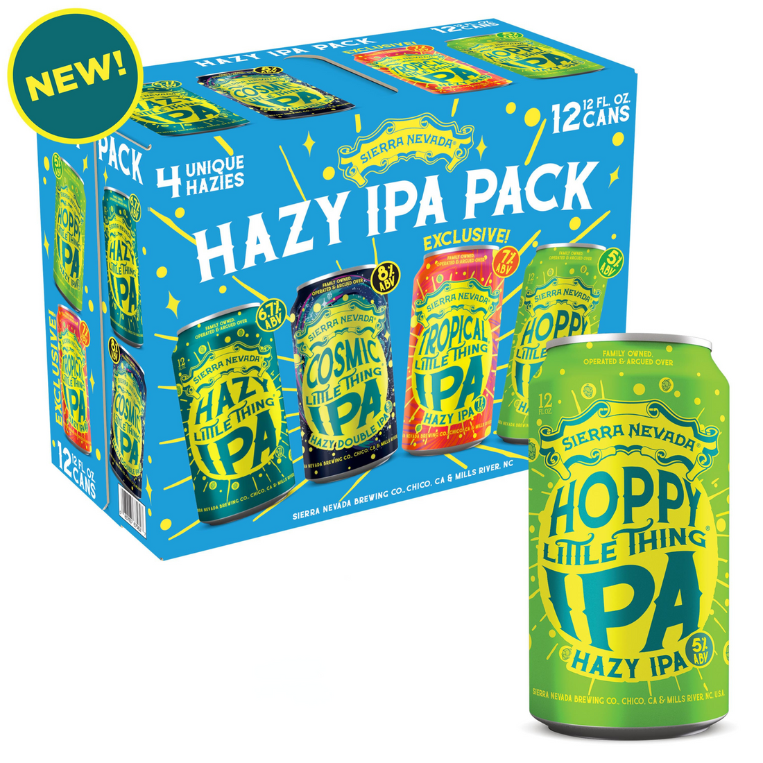 Sierra Nevada Hazy IPA Mix Pack 12 Pack | 12oz Cans