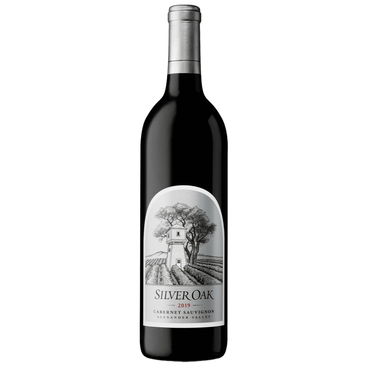 Silver Oak Alexander Valley Cabernet Sauvignon 2019 750ml wine bottle