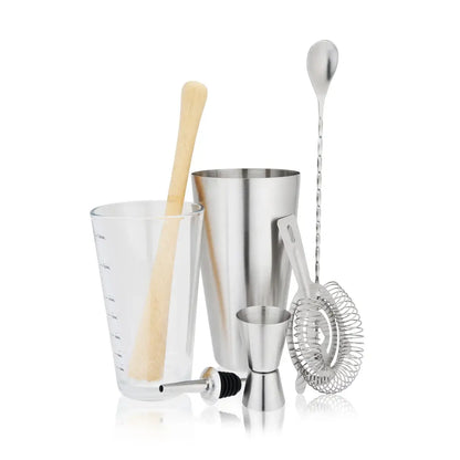 True 7-Piece Mixologist Barware Set