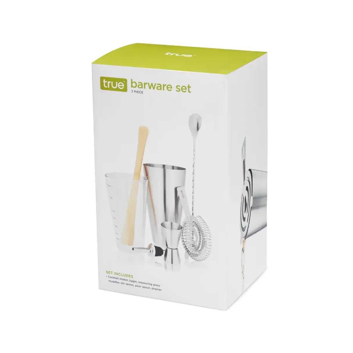 True 7-Piece Mixologist Barware Set