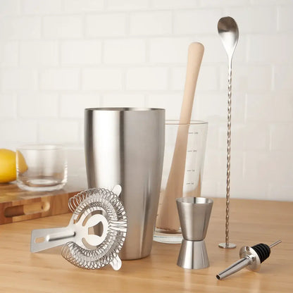 True 7-Piece Mixologist Barware Set